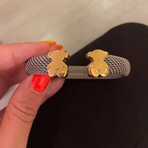 gold tous mesh bracelet